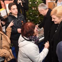 Predsjednica na misi s beskućnicima u Centru za beskućnike na Gazi