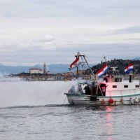 Prosvjed ribara u Piranskom zaljevu