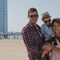 Doris Pinčić Rogoznica s obitelji u Dubaiju