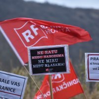 Zajednički prosvjed Radničke fronte i slovenske Levice