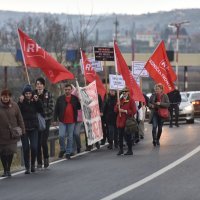 Zajednički prosvjed Radničke fronte i slovenske Levice