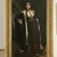 Vlaho Bukovac, Crnogorka na sastanku