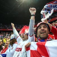 Navijači na utakmici Island - Hrvatska