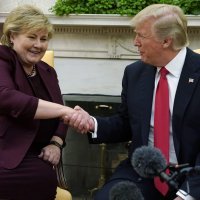 Premijerka Erna Solberg s Donaldom Trumpom