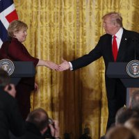 Premijerka Erna Solberg s Donaldom Trumpom