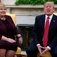 Premijerka Erna Solberg s Donaldom Trumpom