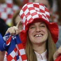 Hrvatska navijačica u Areni protiv Bjelorusije