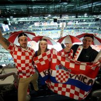 Navijači na utakmici Hrvatska - Norveška