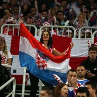 Navijači na utakmici Hrvatska - Norveška