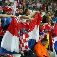 Navijači na utakmici Hrvatska - Norveška