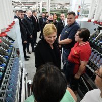 Predsjednica Kolinda Grabar Kitarović posjetila je tvrtku Predionica Klanjec