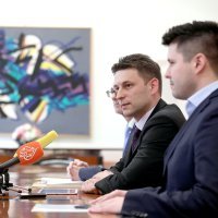 Konferencija za novinare Mosta nezavisnih lista u Hrvatskom saboru