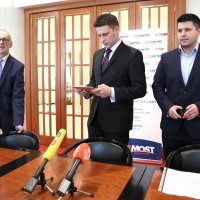 Konferencija za novinare Mosta nezavisnih lista u Hrvatskom saboru