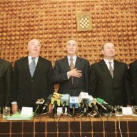 Jurica Pavelić, Zdravko Tomac, Franjo Gregurić, Mate Granić i Milan Ramljak