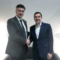 Predsjednik Vlade Andrej Plenković s grčkim premijerom Alexisom Ciprasom
