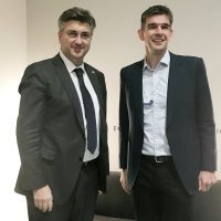 Predsjednik Vlade Andrej Plenković s operativnim predsjednikom Googlea za Europu, Srednji istok i Afriku Mattom Brittinom