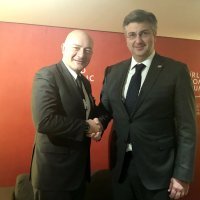 Predsjednik Vlade Andrej Plenković s predsjednikom Dogus grupe Feritom F. Sahenkom