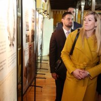 Janica Kostelić na izložbi u zgradi Hrvatskog sokola