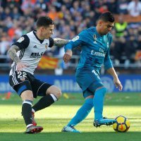 Valencia (Santi Mina) - Real Madrid (Casemiro)