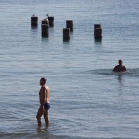 Kupači na plazi Bačvice