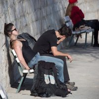 Kupači na plazi Bačvice