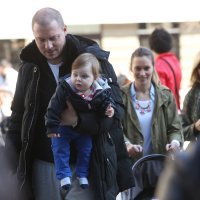 Petar i Lucia Ćiritović sa sinčićem Krstom