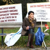 Prosvjed radnika crikveničkog Jadrana 2009. godine