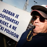 Prosvjed radnika crikveničkog Jadrana 2009. godine