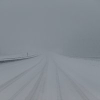 Zimski uvjeti na autocesti A1 izmedju čvorova Sveti Rok i Karlovac.