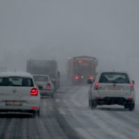 Zimski uvjeti na autocesti A1 izmedju čvorova Sveti Rok i Karlovac.