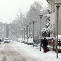 Snijeg je zabijelio i Varaždin