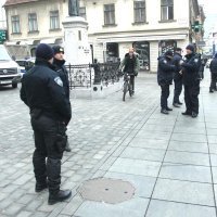 Jako policijsko osiguranje u centru grada