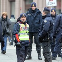 Jako policijsko osiguranje u centru grada