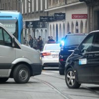 Jako policijsko osiguranje u centru grada
