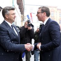 Andrej Plenković i Aleksandar Vučić
