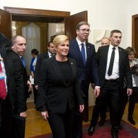 Kolinda Grabar Kitarović i Aleksandar Vučić u HGK