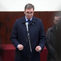 Aleksandar Vučić obratio se medijima nakon službene posjete Općini Gvozd