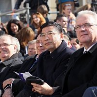 Povjerenik EK Neven Mimica, posebni izaslanik predsjednika NRK Miao Wei i ministar javne sigurnosti države Izrael Yitzhak Aharonovitch