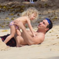 Vladimir Kličko s kćerkicom Kayom