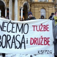 Sveučilišna platforma organizirala je prosvjed pod geslom 'Sveučiliste mora bolje'