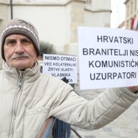 Prosvjed zaštićenih najmoprimaca na Markovu trgu