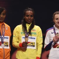 Sifan Hassan, Genzebe Dibaba,  Laura Muir