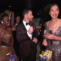 Margot Robbie, Lupita Nyong'o, Jimmy Kimmel i Gal Gadot