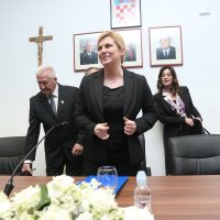 Predsjednica Kolinda Grabar Kitarović na predavanju u Hrvatskom generalskom zboru