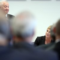 Predsjednica Kolinda Grabar Kitarović na predavanju u Hrvatskom generalskom zboru