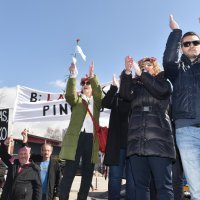 Prosvjed Sindikata hrvatskih učitelja ispred Ministarstva znanosti i obrazovanja