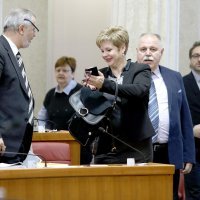 Ante Sanader, Grozdana Perić