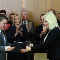 Ministar Oleg Butković sa svojom srbijanskom kolegicom Zoranom Mihajlović