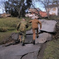 Klizište u Hrvatskoj Kostajnici