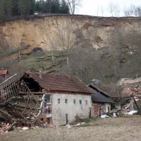 Klizište u Hrvatskoj Kostajnici